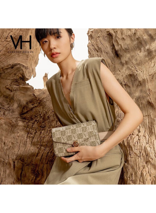Vanessa Hogan Vh Women's Handbag, Camellia Envelope Bag, Summer New Style, Monogram Chain Bag, Shoulder Crossbody Bag, Qixi Gift - Image 1