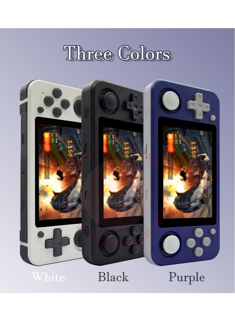 ANBERNIC  - RG351P Handheld Game Console, Opening Linux Tony System Built-in 64G TF Card 2500 Classic Games 3.5-inch IPS Screen Retro Game Console (Black) - Image 1