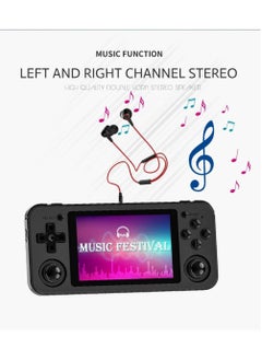 ANBERNIC  RG351P Handheld Game Console, Opening Linux Tony System Built-in 64G TF Card 2500 Classic Games 3.5-inch IPS Screen Retro Game Console (Black)  - Image 5