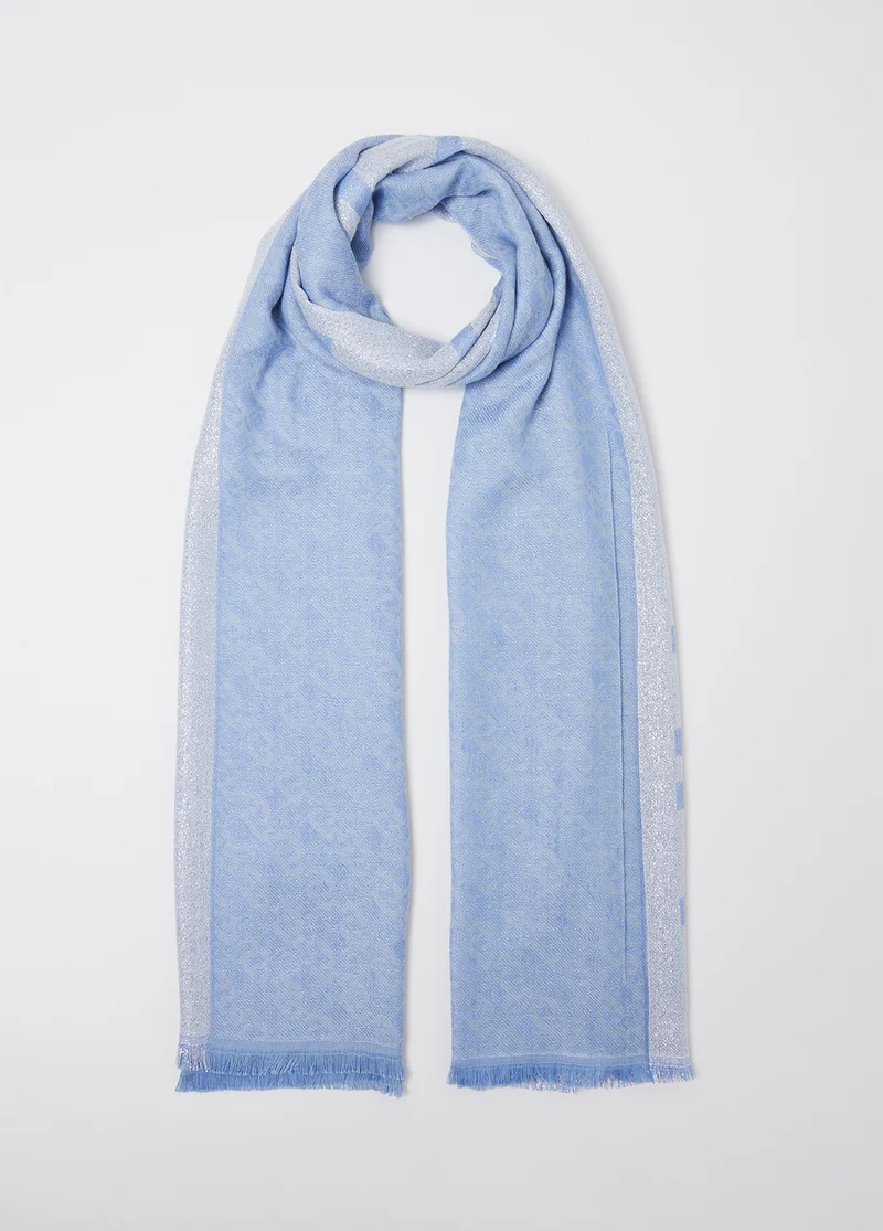Liu Jo Jacquard stole with logo