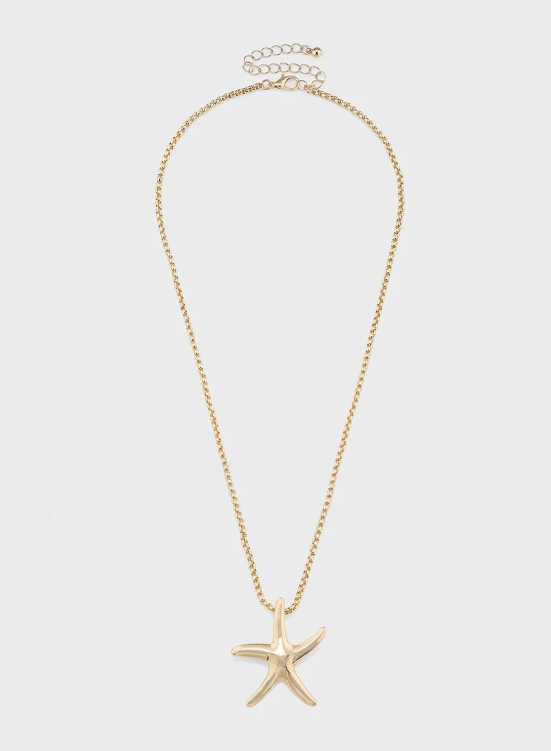 جينجر قلادة نجم البحر عبوة من قطعتين