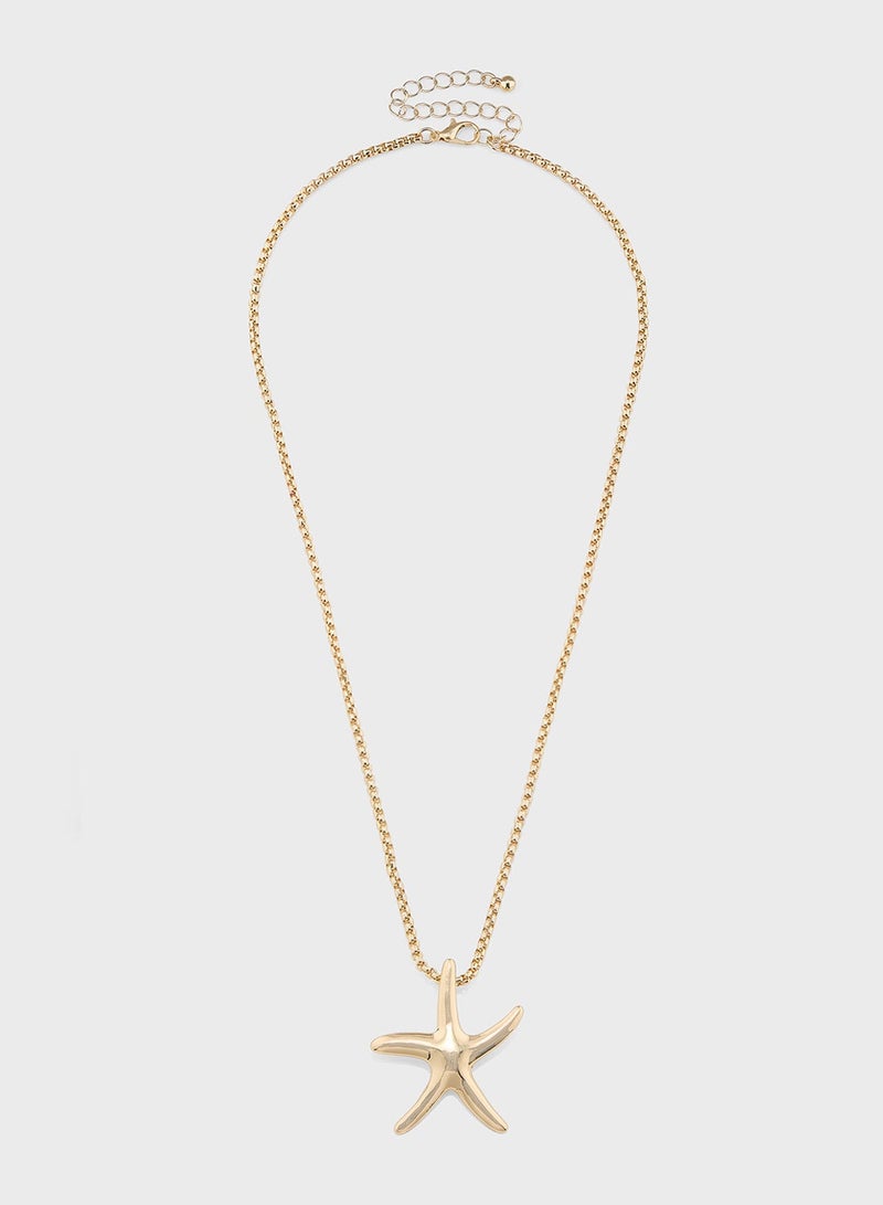 Ginger 2 Pack Starfish Pendant  Necklace - Image 3