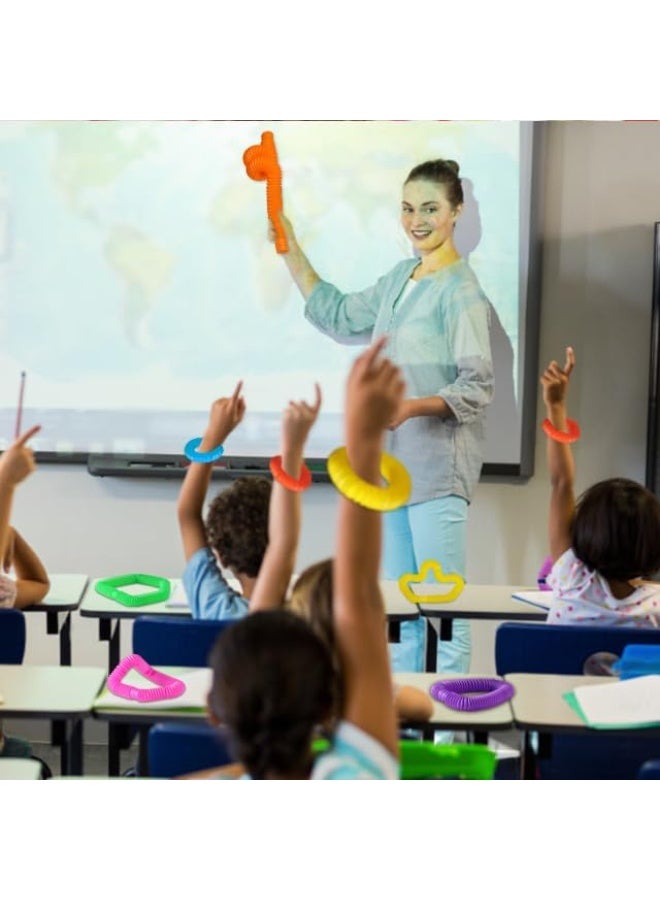 ARGT Large 8 Pcs Pop Tubes Fidget Toys Autism Sensory Toys Fidget Tubes Party Favors for Kids Toddlers Goodie Bag Stuffers ADHD Anxiety Stress Relief Toys for Kids - Image 5