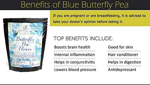 Leanbeing - Butterfly Blue Pea Flower Tea, 40g - 160 CUPS | Rich in Antioxidants | Good for skin - Image 3