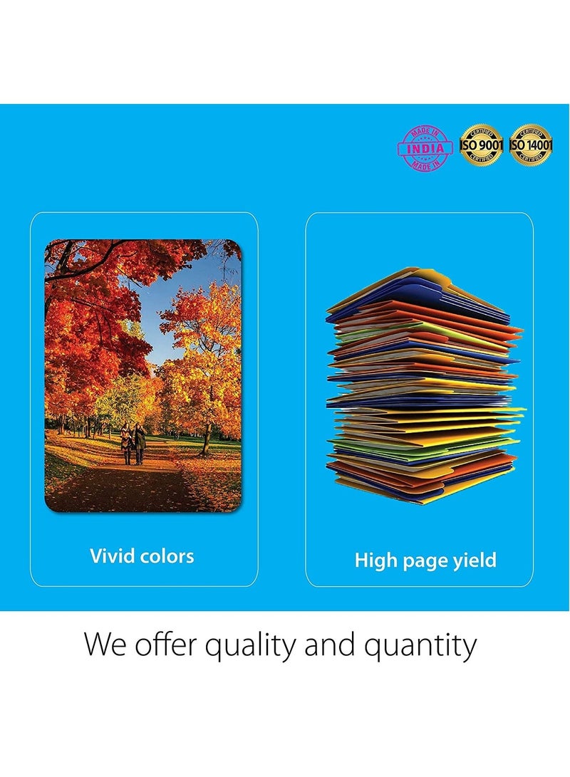 CMYK Refill Kit Combo Pack of High Yield Inkjet Cartridge Ink Refill Compatible for HP and Canon Cartridge Printers 100ml Per Bottle CMYK Cyan Magenta Yellow Black  - Image 3