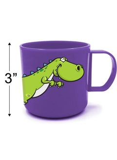 ArtCreativity Dinosaur Mugs For Kids Set Of 4 Plastic Dino Cups In Assorted Colors & Designs Dinosaur Party Favors Dinosaur Gifts For Boys And Girls Unique Table Decorations For Themed Parties  - Image 4