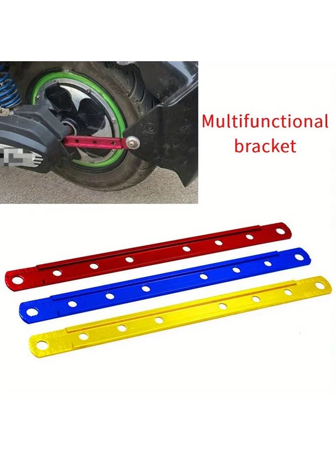 Universal Motorcycle Flat Bar Extension Bracket Golden 1pc Thick Exhaust Pipe Hanger Adjusting Bracket Multifunctional Bracket - Image 1