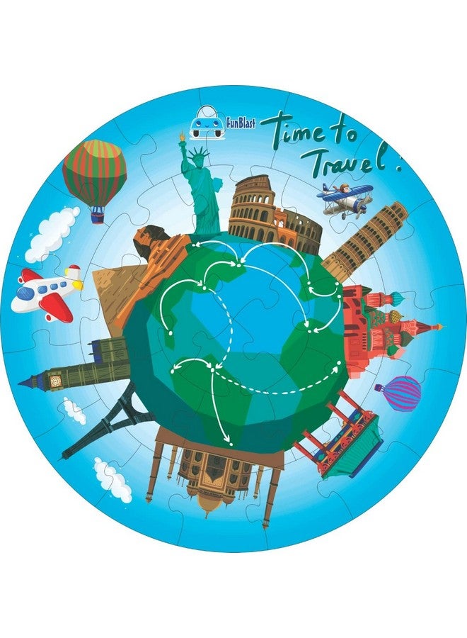 فنبلاست ألغاز الصور المقطوعة الخشبية من فن بلاست للأطفال - مجموعة ألغاز الصور المقطوعة الخشبية من عالم بلا ورق، ألغاز أرضية يمكنك صنعها بنفسك للأولاد والبنات، ألعاب تعليمية للأطفال (28 قطعة؛ متعددة الألوان) - Image 3