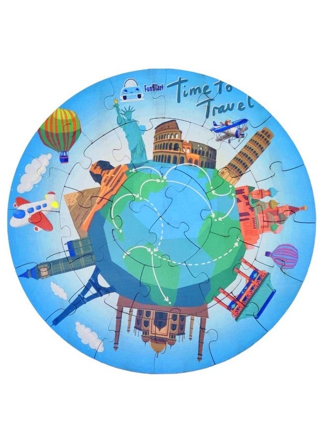 فنبلاست ألغاز الصور المقطوعة الخشبية من فن بلاست للأطفال - مجموعة ألغاز الصور المقطوعة الخشبية من عالم بلا ورق، ألغاز أرضية يمكنك صنعها بنفسك للأولاد والبنات، ألعاب تعليمية للأطفال (28 قطعة؛ متعددة الألوان) - Image 5