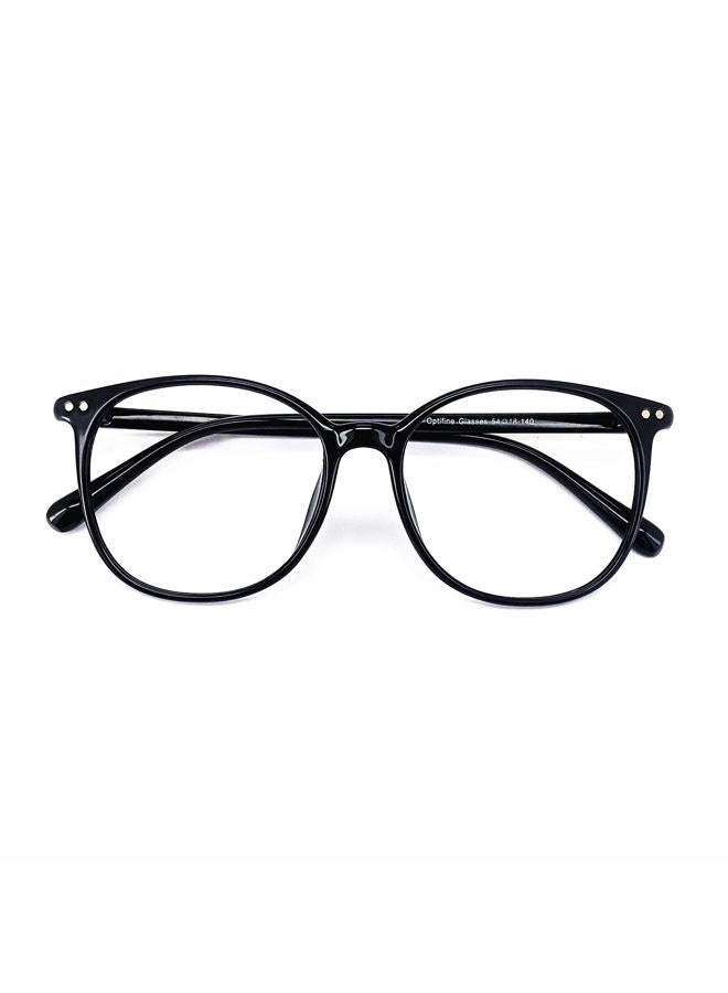 OPTIFINE Reading Glasses Anti Blue Light Blocking Reader Oversized Frame for Women Men for Mid Big Face Anti Eyestains, Black, Medium Large - Image 1