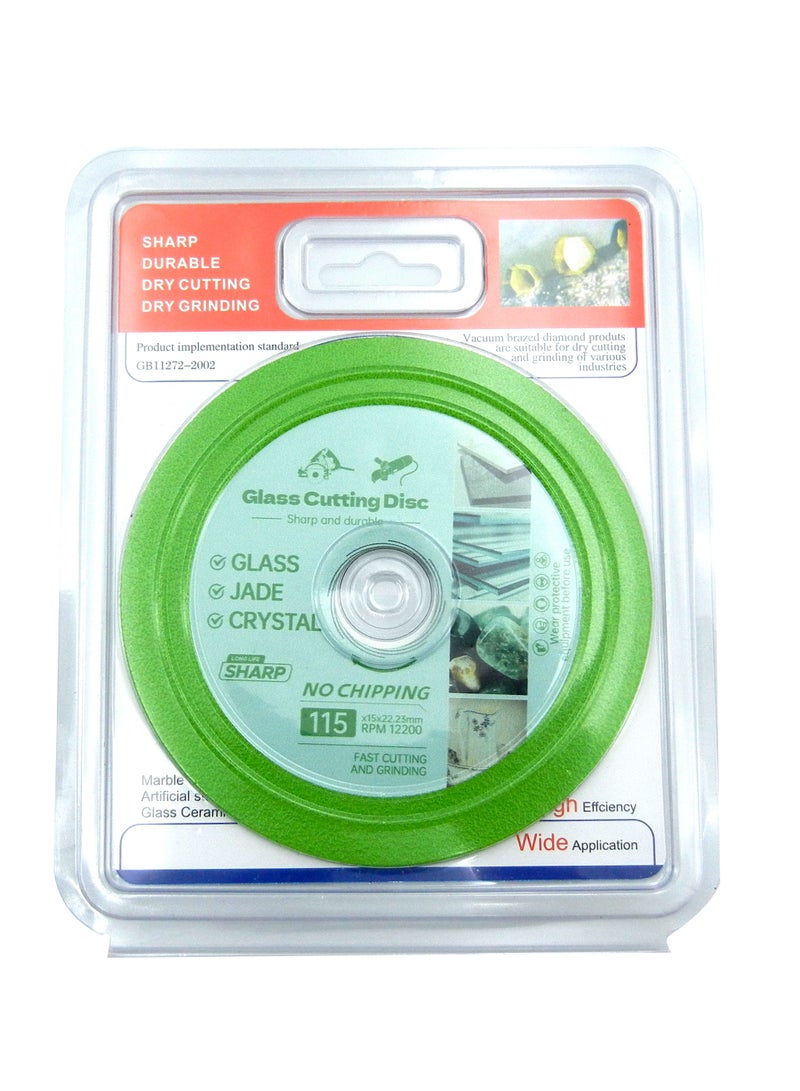 Diamond Glass Cutting Disc 4 1/2 Inch Saw Blade, 115mm  ,Ultra-Thin Cut Off Wheel for Tile Ceramic Porcelain Marble  - Image 2