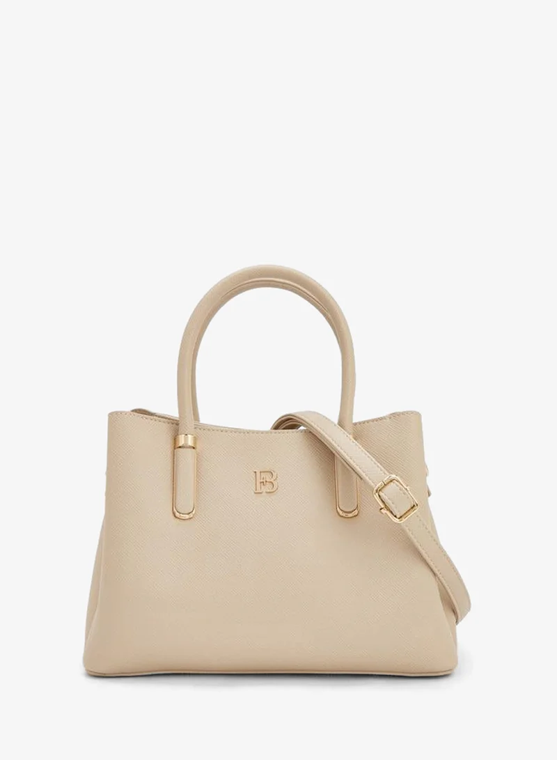 Textured Tote Bag With Detachable Strap