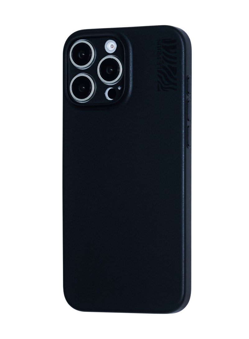 Le Prius Le Prius Toyger Series 0.35mm Slim Fit Premium Quality Protective Phone Case Compatible with iPhone 16 Pro, Full Body Protection, Ultra-Thin Anti-Scratch Durable Cover, Perfect Fit, Comfortable Grip, Sleek Minimalist Design for Men and Women - Black  - Image 3
