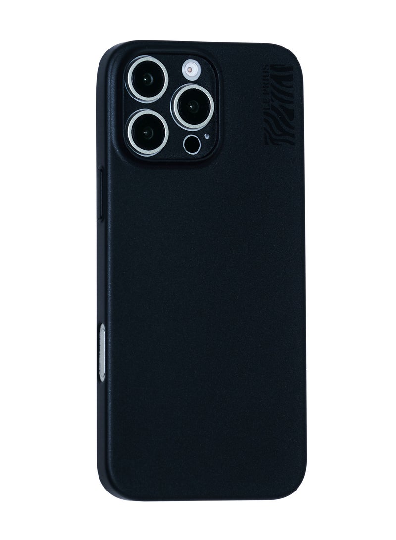 Le Prius Le Prius Toyger Series 0.35mm Slim Fit Premium Quality Protective Phone Case Compatible with iPhone 16 Pro, Full Body Protection, Ultra-Thin Anti-Scratch Durable Cover, Perfect Fit, Comfortable Grip, Sleek Minimalist Design for Men and Women - Black  - Image 2