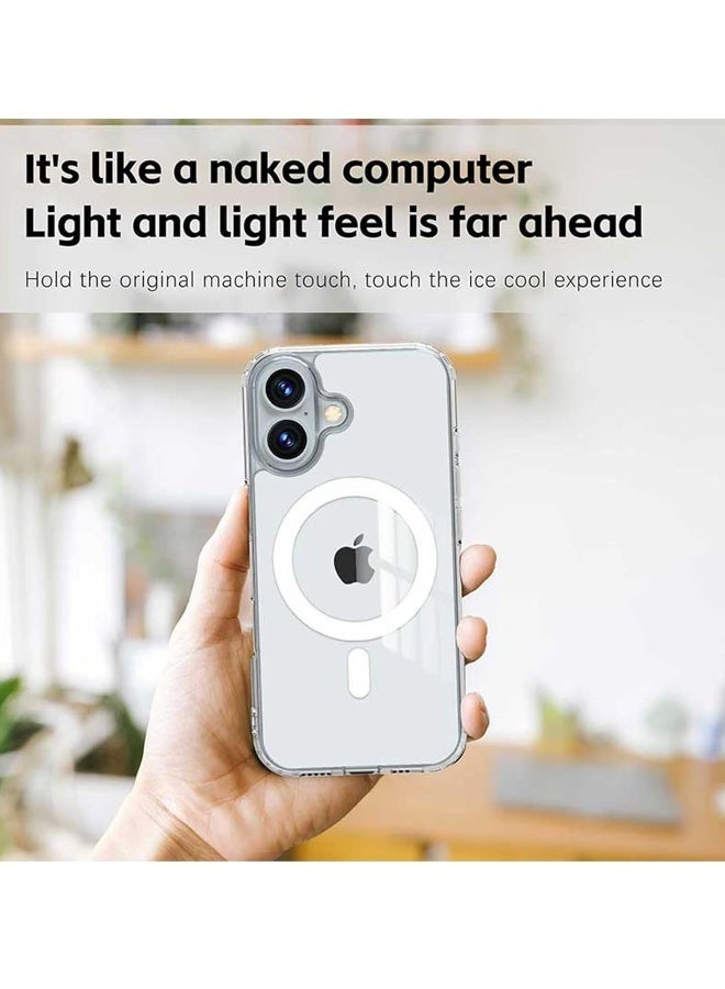 LEDIN Magnetic Clear Case for iPhone 16 Plus Compatible with MagSafe, Military-Grade Protection, Phone Bumper - Image 5