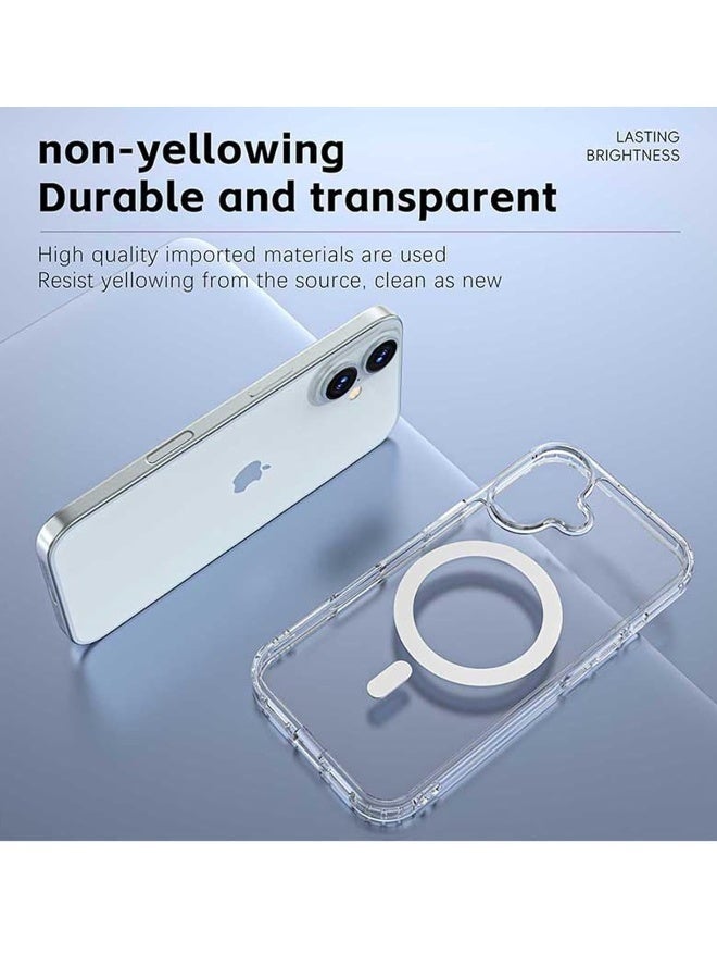 LEDIN Magnetic Clear Case for iPhone 16 Plus Compatible with MagSafe, Military-Grade Protection, Phone Bumper - Image 2