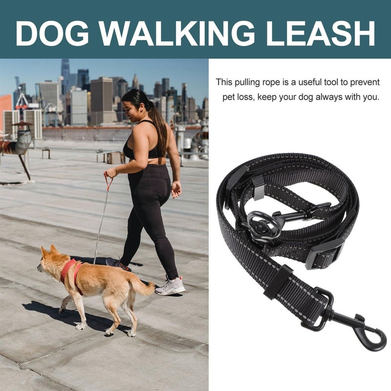 Dual Dog Leash For Two Pets Nylon Rope With Clasp For Medium Large Breeds - Image 5