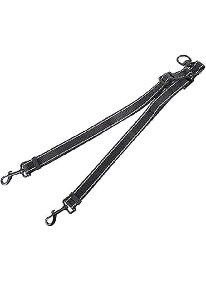Dual Dog Leash For Two Pets Nylon Rope With Clasp For Medium Large Breeds - Image 1