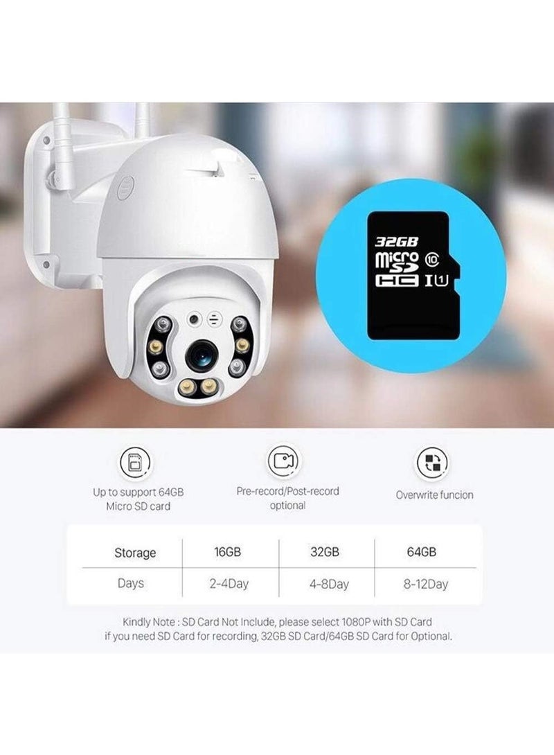 YUNSYE Outdoor Dome IP Camera 5.0MP WiFi Security Camera with Pan Tilt, Color Night Vision, Two-Way Audio, Motion Detection, Waterproof, Free APP for Android/IOS，With 64G Card - Image 2