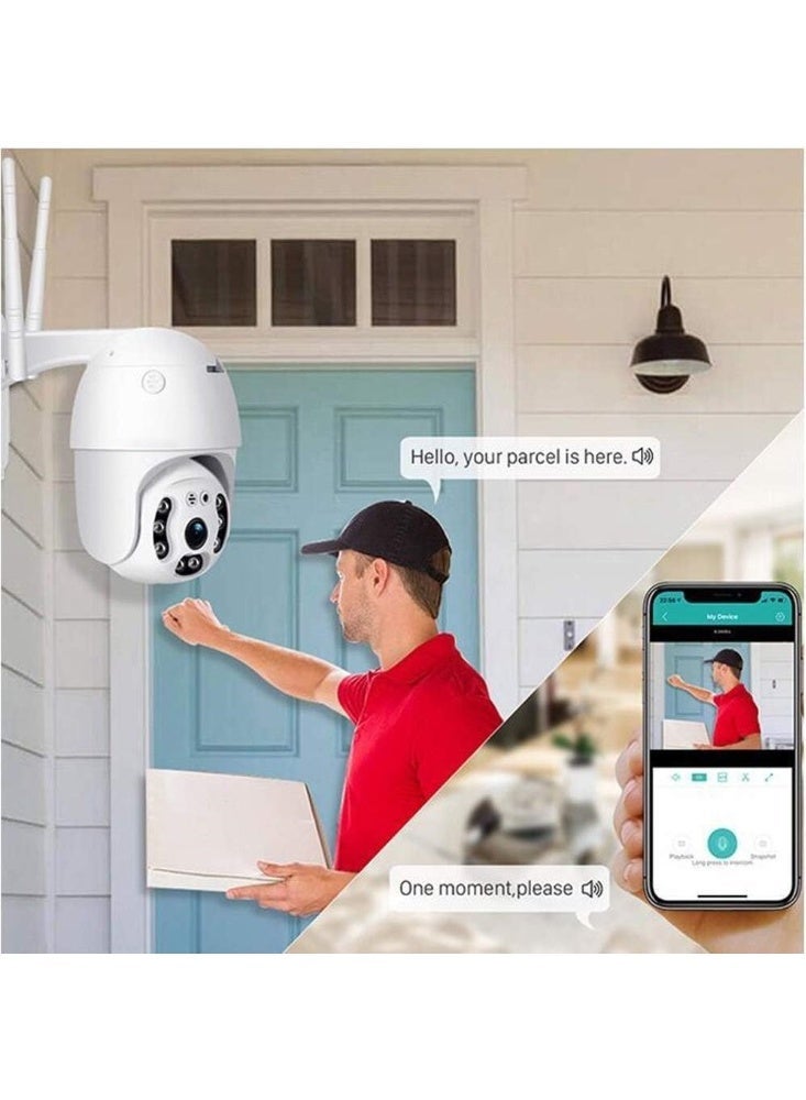 YUNSYE Outdoor Dome IP Camera 5.0MP WiFi Security Camera with Pan Tilt, Color Night Vision, Two-Way Audio, Motion Detection, Waterproof, Free APP for Android/IOS，With 64G Card - Image 5