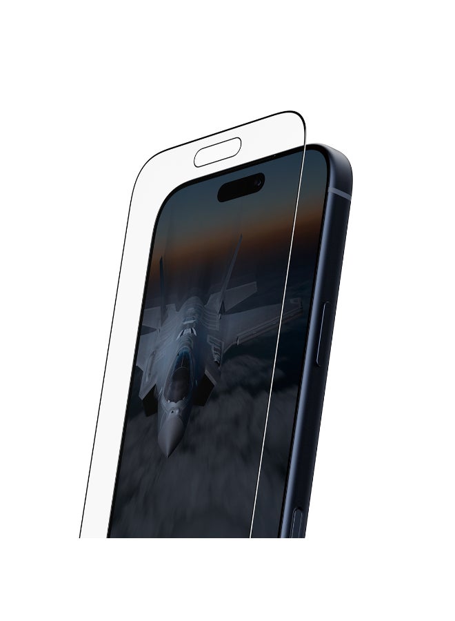 PanzerGlass iPhone 17 Pro Max Screen Protector 6.9" STEALTH, Full Screen Tempered Glass, Anti-Bluelight, Anti-Reflective, Drop/Scratch Protection, FastFit IN-A-BOX Easy Install -Clear - Image 1