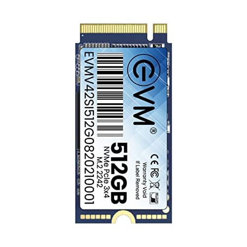 EVM 512GB M.2 NVMe SSD 2242 | PCIe Gen3 Internal Solid State Drive | 2000MB/s Read | 900MB/s Write | High Speed Storage | Shock Resistant | Laptop & Desktop Compatible | 5 Year Warranty(EVMNV42/512GB) - Image 1