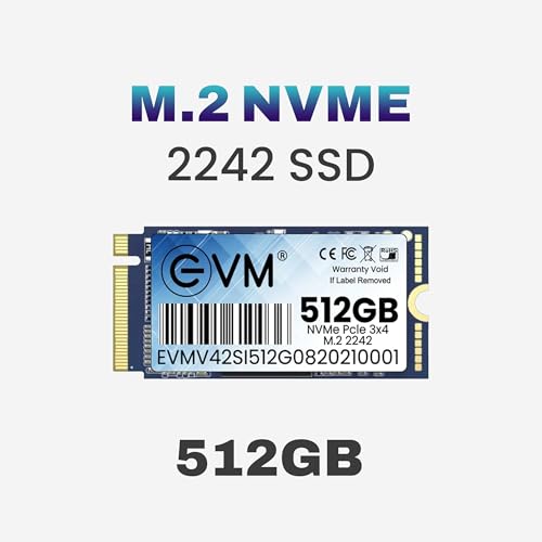 EVM 512GB M.2 NVMe SSD 2242 | PCIe Gen3 Internal Solid State Drive | 2000MB/s Read | 900MB/s Write | High Speed Storage | Shock Resistant | Laptop & Desktop Compatible | 5 Year Warranty(EVMNV42/512GB) - Image 2
