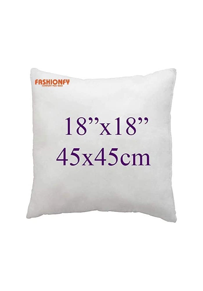FASHIONFY فاشونفاي® وسادة فاخرة حشو عبوة من 2 - 18" × 18" وسادة داخلية من الألياف المجوفة - Image 4