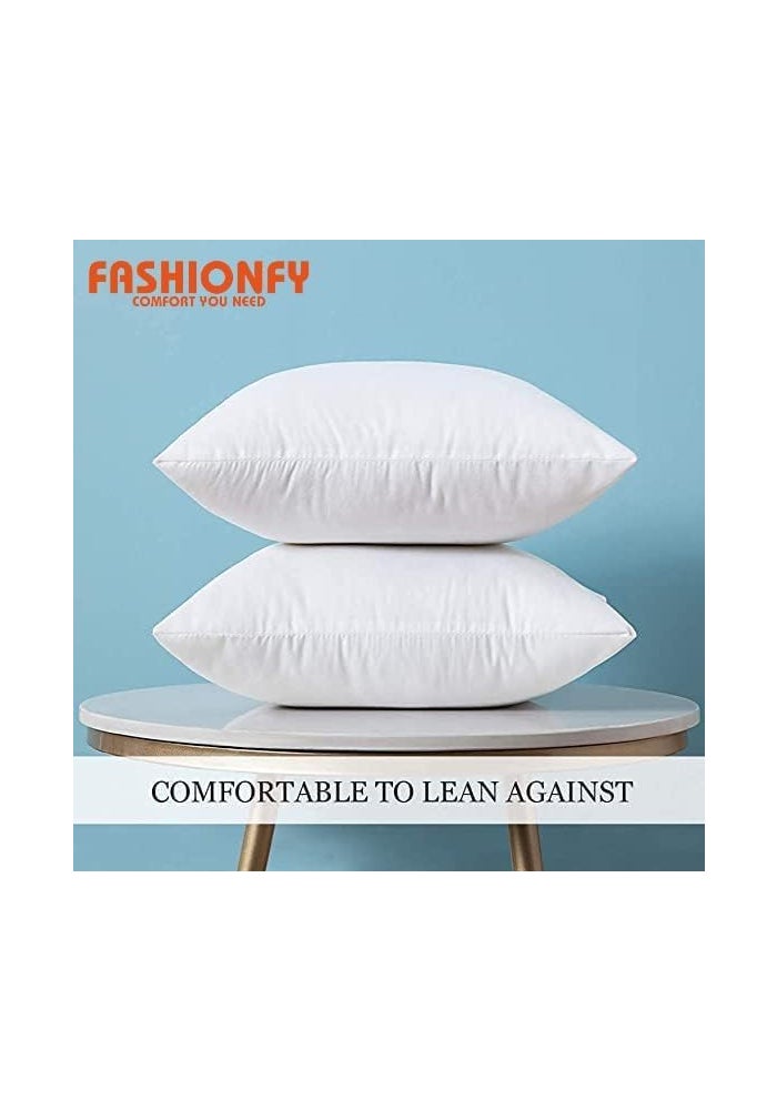 FASHIONFY فاشونفاي® وسادة فاخرة حشو عبوة من 2 - 18" × 18" وسادة داخلية من الألياف المجوفة - Image 3