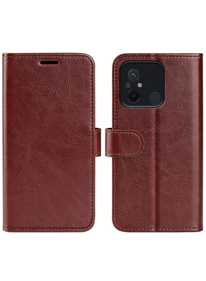 The Bros Case For Xiaomi Redmi 12C R64 Texture Horizontal Flip Leather Phone Case