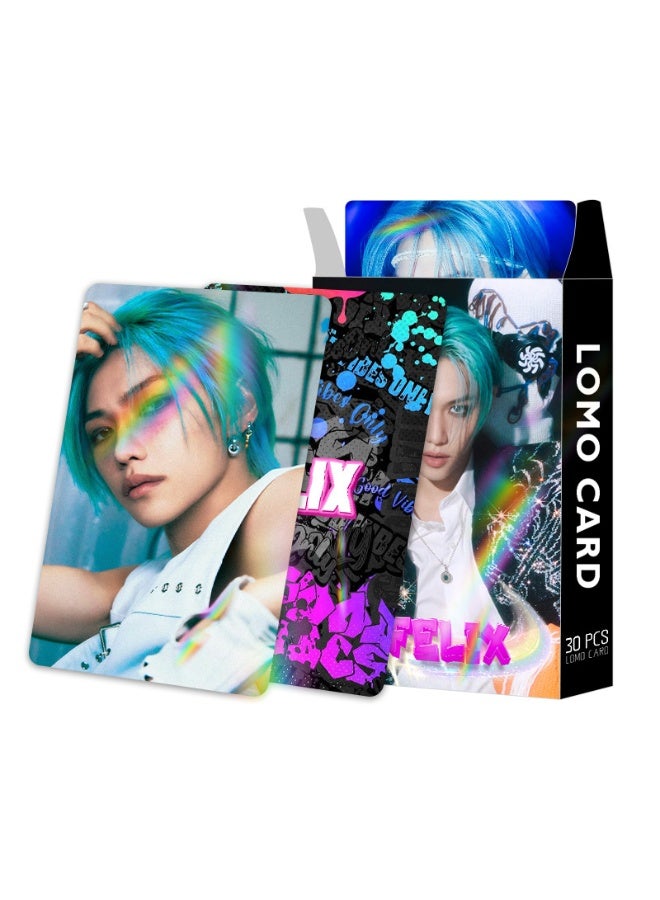 NIBEMINENT 30 Pcs Kpop Stray Kids - Felix Lomo Cards Card For Fans Collection Gifts - Image 2