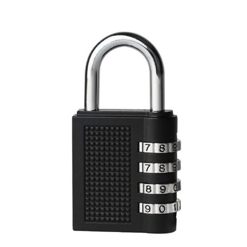 PUTHAK Zinc UNEQUETREND 1 Pack Combination Lock 4 Digit Locker Lock Outdoor Waterproof Padlock for School Gym Locker, Sports Locker, Fence, Toolbox, Gate, Case, Hasp Storage (Black) - Image 1