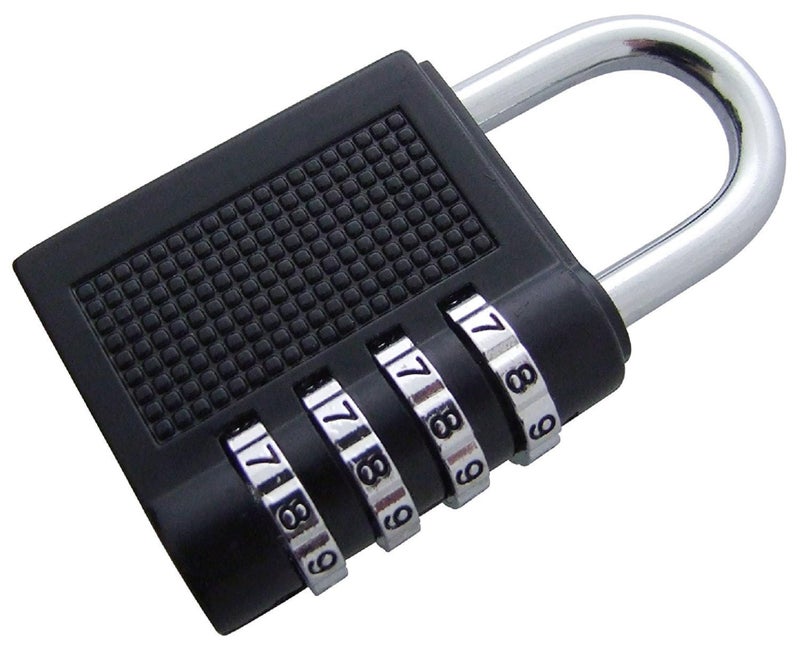 PUTHAK Zinc UNEQUETREND 1 Pack Combination Lock 4 Digit Locker Lock Outdoor Waterproof Padlock for School Gym Locker, Sports Locker, Fence, Toolbox, Gate, Case, Hasp Storage (Black) - Image 4