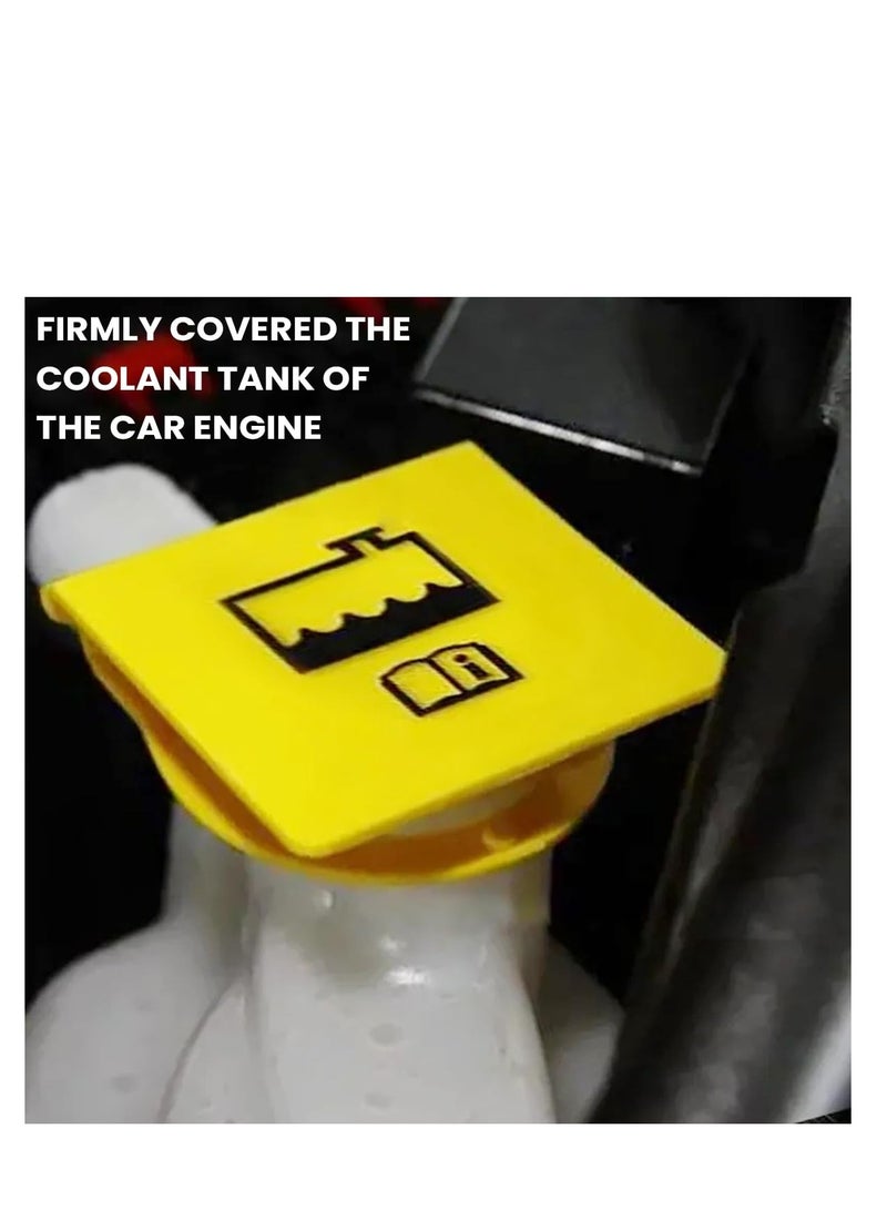 Engine Coolant Reservoir Caps, Coolant Cap Replacement, Coolant Recovery Tank Cover, with Sponge Pad, Compatible with Many Car Models, Replaces OEM#55111074AA 52079331