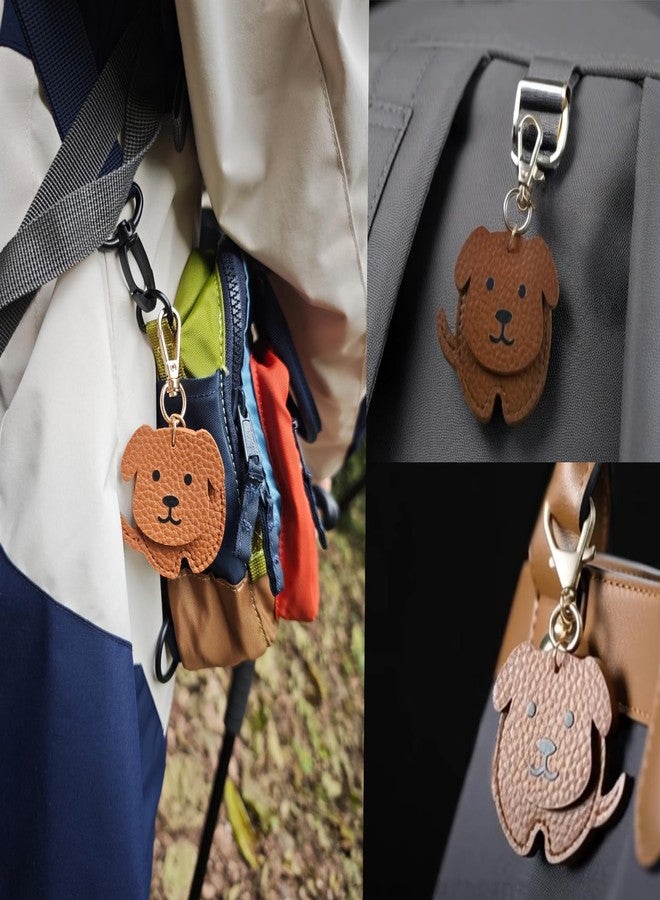 molxiobul Pet Hair Storage Keychain, Dog Fur Keepsake Bag Charm,Pet Memorial Gift Keyring, Handmade PU Leather Keychain for Collecting Dog Hair - Image 4
