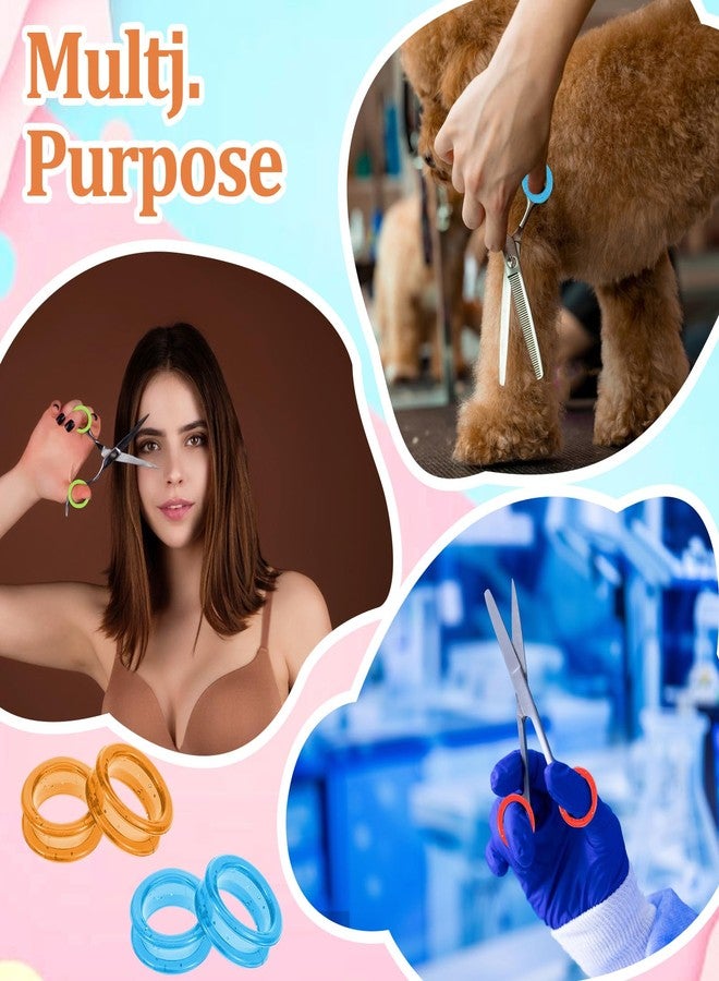 ولهيف 30 قطعة من حلقات الأصابع المصنوعة من السيليكون للمقص، مع حشوات ناعمة للإبهام، لحماية أصابع الحيوانات الأليفة أثناء قص شعرها، وحلقات أصابع للمقص، ومقابض حلاقة لقص شعر الكلاب، وإكسسوارات الحلاقة. - Image 4