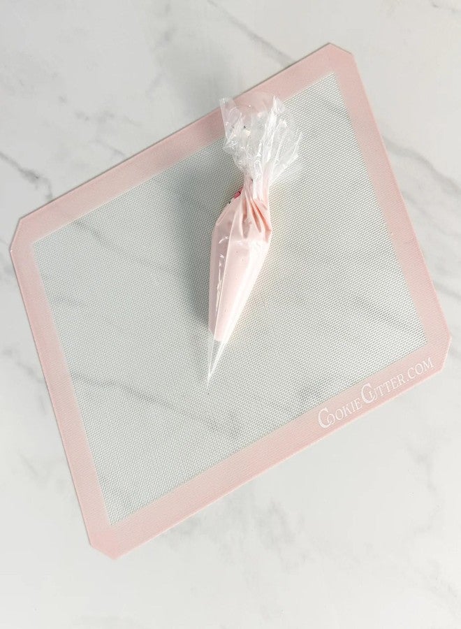 CookieCutter.com 16.5"x11.5" Pink Silicone Baking Mat - Reusable Nonstick Baking Sheet - Sandy Pink (Single) - Image 1