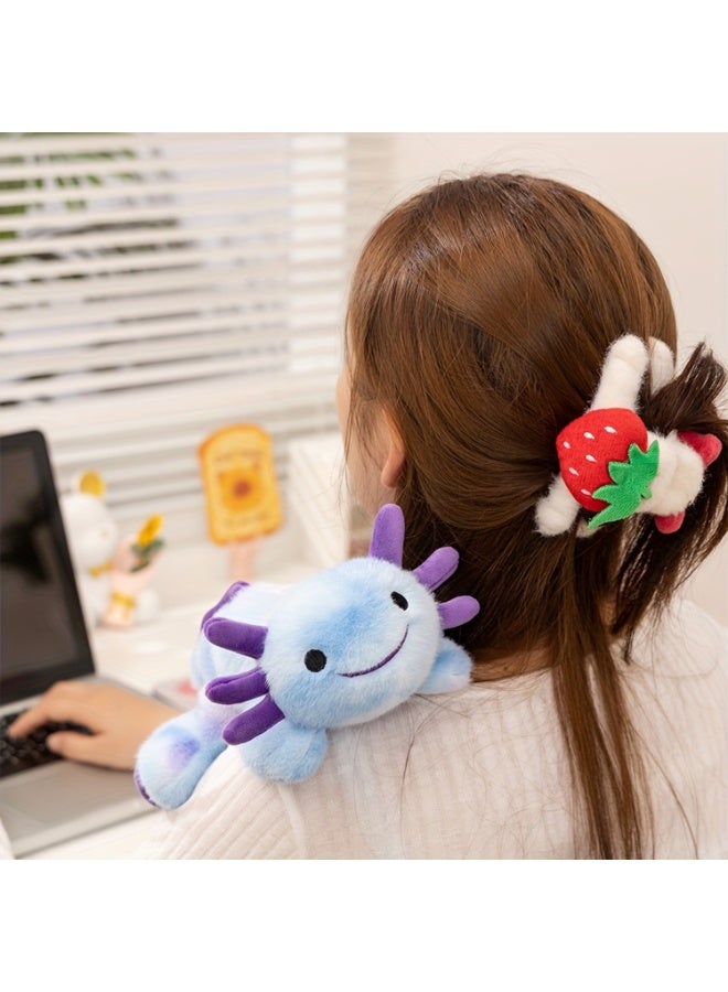 Adorable "Palm-Sized" Axolotl Plush Toy – A Cute Desk Companion, Small Office Ornament, Home Decor Figurine, And Perfect Gift - Image 3