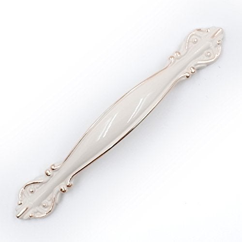 Jetland Cabinet Hardware Handle Pull - 5-Pack, Ivory White, 3" (76mm) Hole Centers, PW8803W76 - Image 3