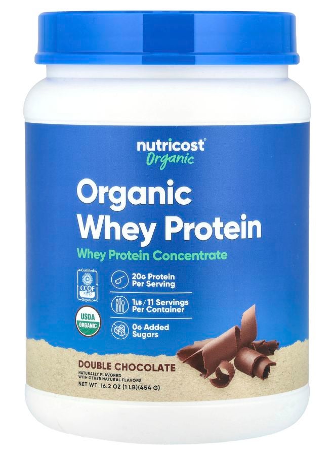 Nutricost Organic Whey Protein Double Chocolate 1 lb (454 g)
