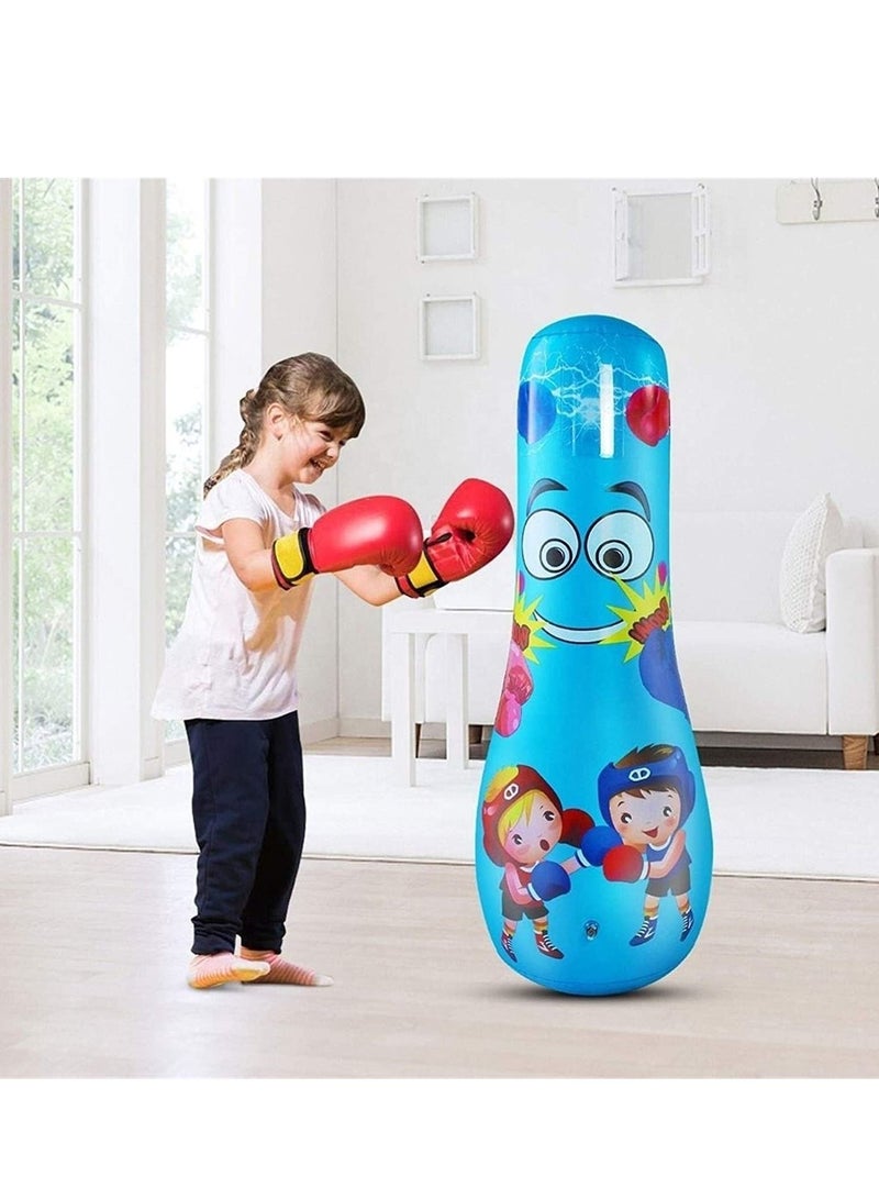 Generic PVC Inflatable Children's Tumbler Toy Boxing Post Sandbag Thickened Sports Training Strike Post - Image 1