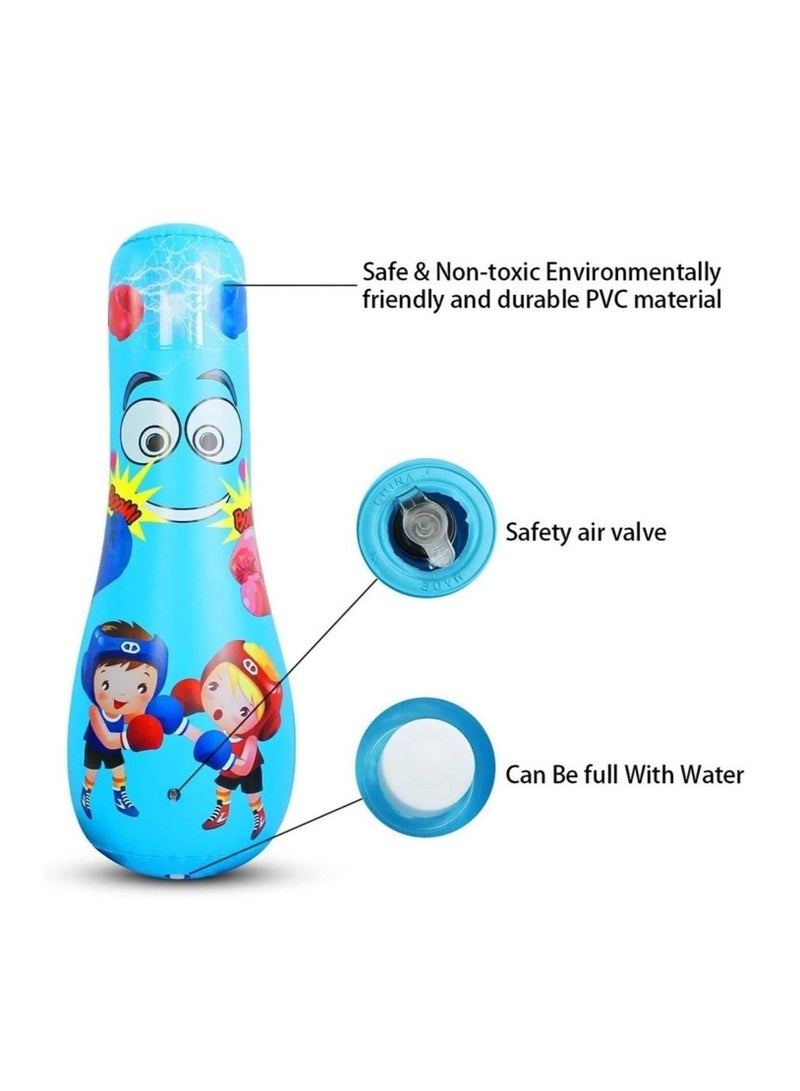 Generic PVC Inflatable Children's Tumbler Toy Boxing Post Sandbag Thickened Sports Training Strike Post - Image 3