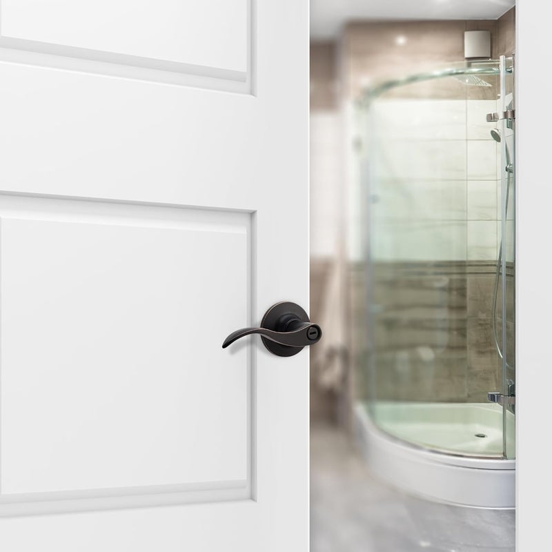 Berlin Modisch Privacy Lever Door Handle - Oil Rubbed Bronze - Image 3