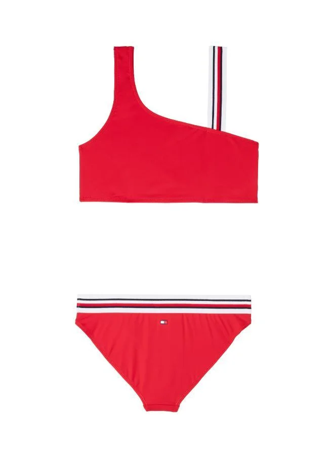TOMMY HILFIGER Kids One Shoulder Bikini Set