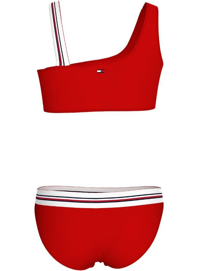 TOMMY HILFIGER Kids One Shoulder Bikini Set