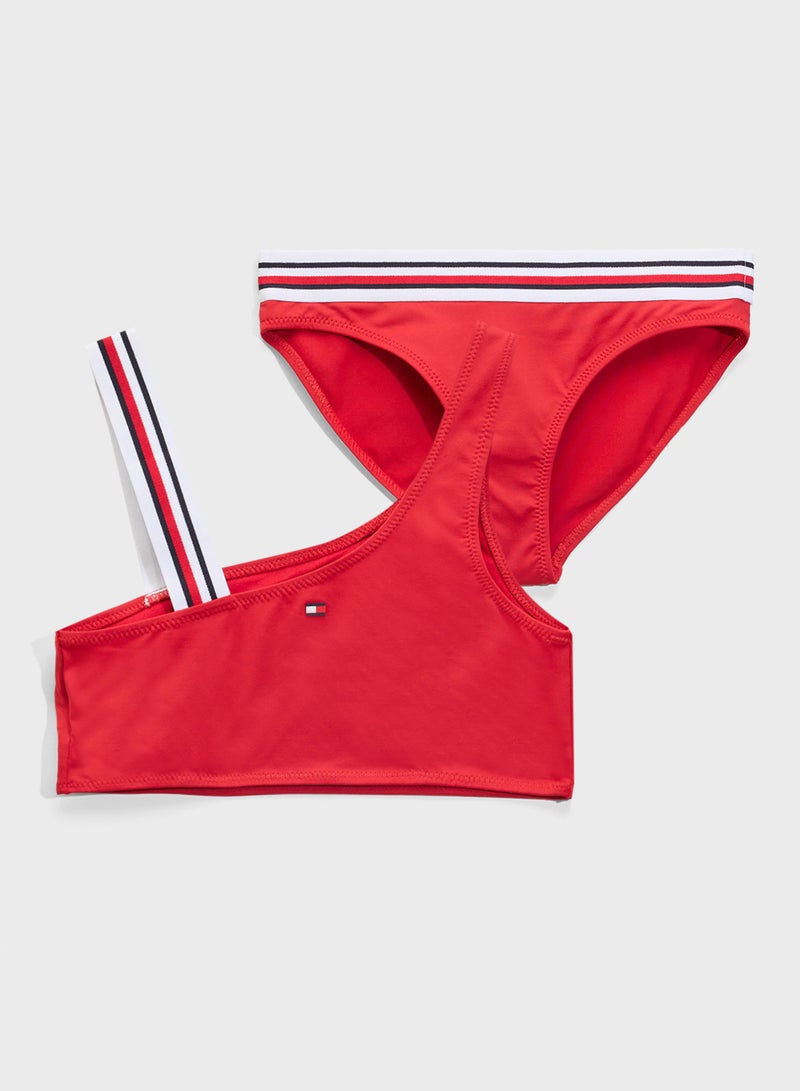 تومي هيلفيغر بكيني كتف واحد للأطفال - Image 1