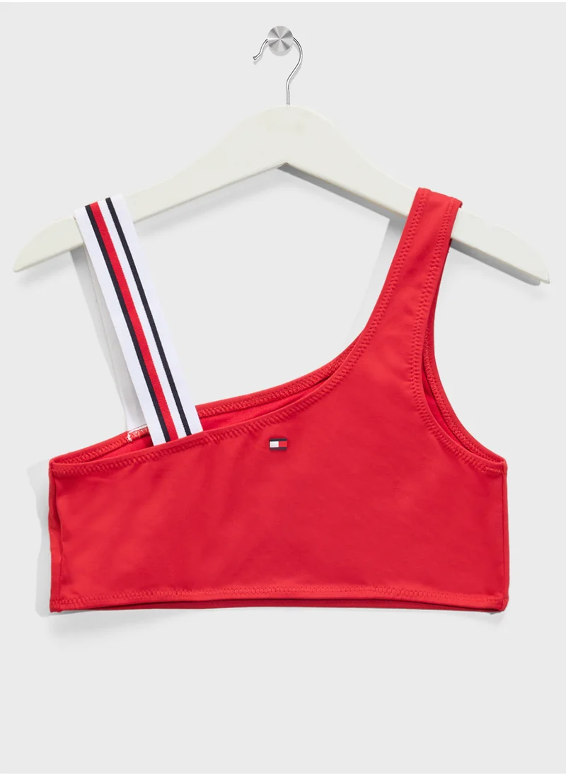 TOMMY HILFIGER Kids One Shoulder Bikini Set