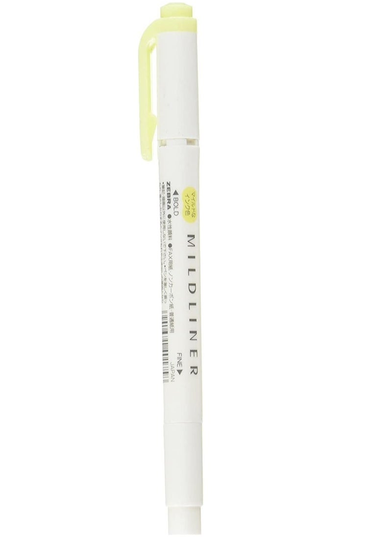 ZEBRA - 1 Piece Mild Yellow Mildliner highlighter - Image 1