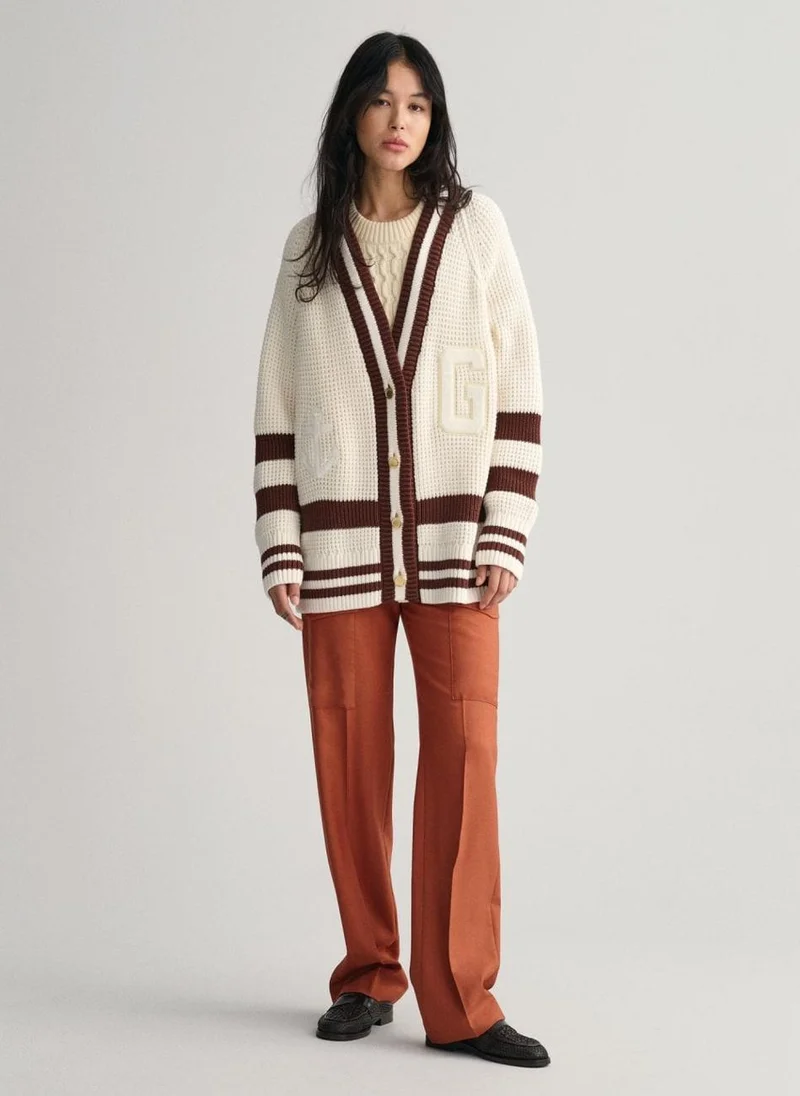 غانت Oversized Gant Varsity Cardigan