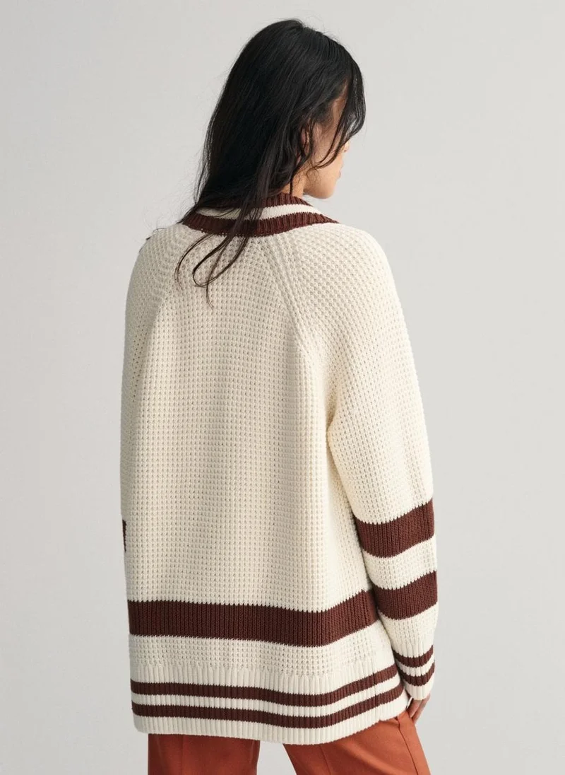 GANT Oversized Gant Varsity Cardigan